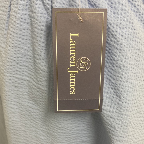 NWT Lauren James Dress Abigail Light Blue Size M. Made in USA - Picture 8 of 11